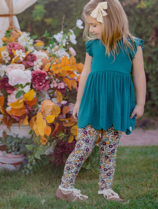 Fall Floral Legging Bundle ~ Gemstone Garden and Primrose