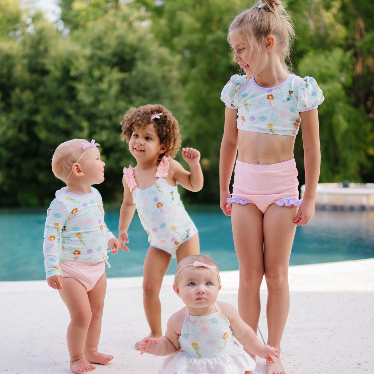 Enchanted Mermaid Puff Sleeve Bikini