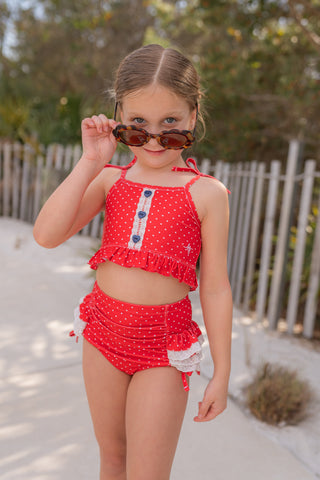 *PREORDER* High Waisted Bikini - Liberty Dot