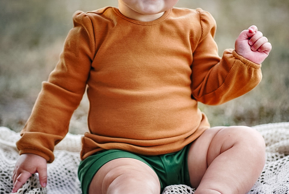 Caramel Ribbed Layering Shirt