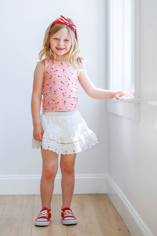 Simply Sweet Skort ~ White