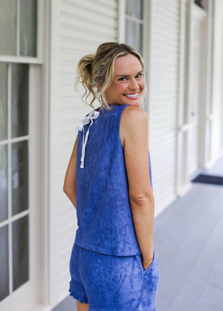 Women's Lucy Terry Set ~ Navy