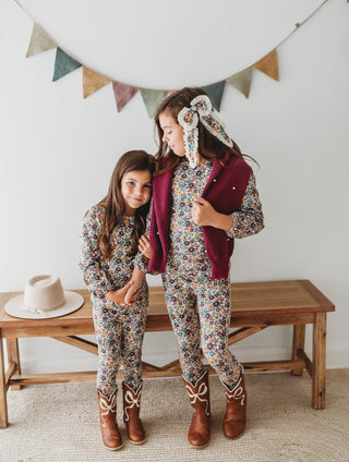 Fall Floral Legging Bundle ~ Gemstone Garden and Primrose