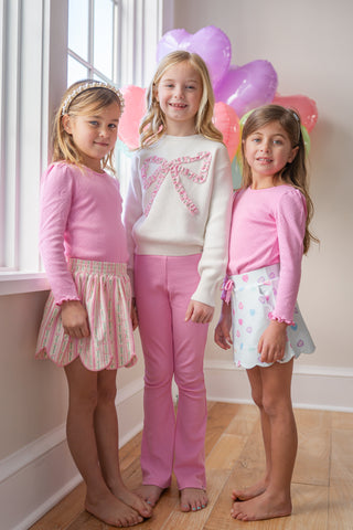 Bubblegum Pointelle Layering Shirt