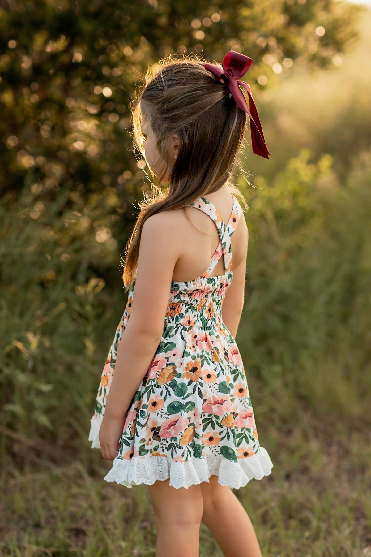 Golden Petals Chloe Dress