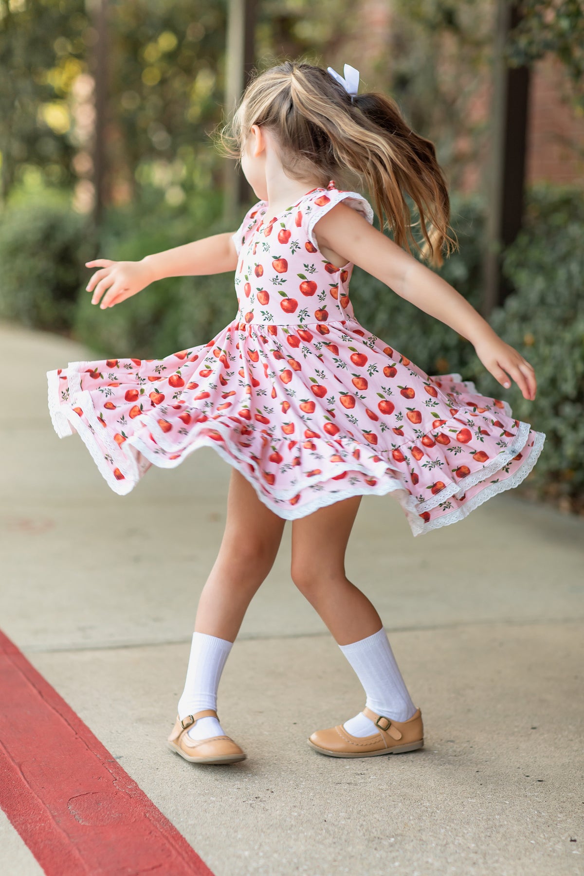 Vintage Apple Dress and Bloomer Set