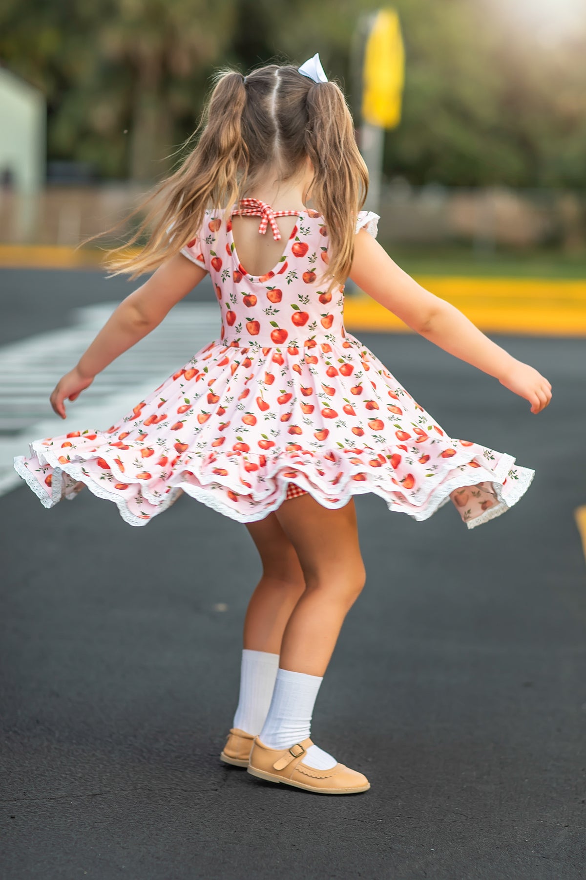 Vintage Apple Dress and Bloomer Set