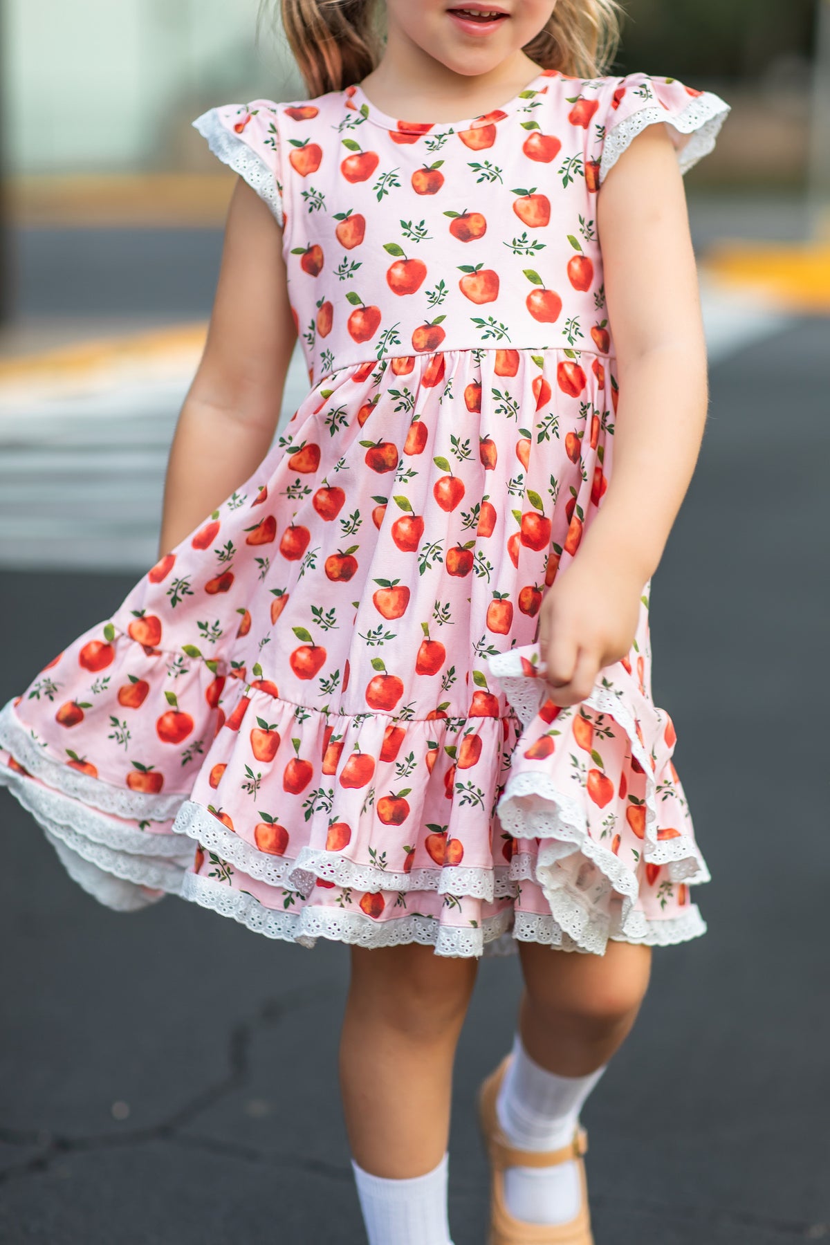 Vintage Apple Dress and Bloomer Set