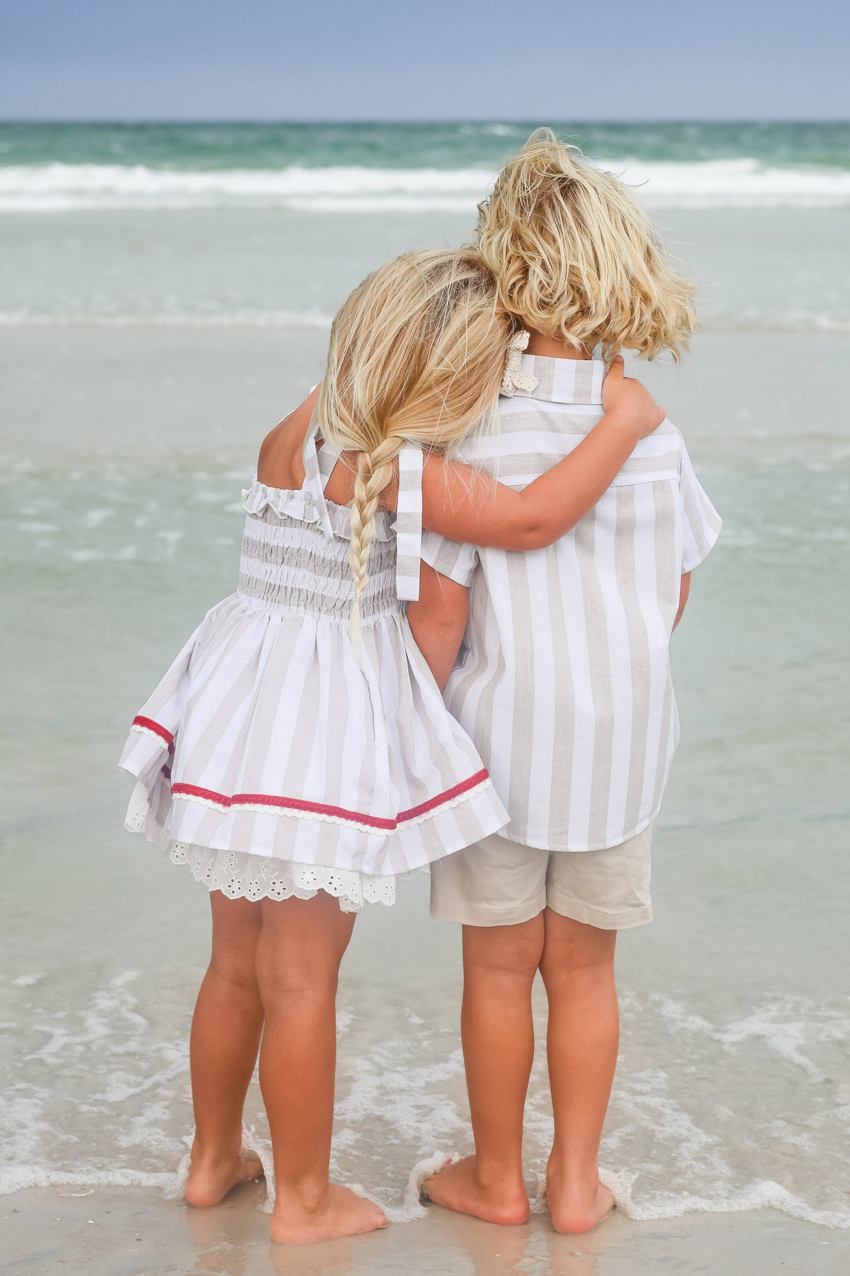 Wheat Stripe Tunic Set