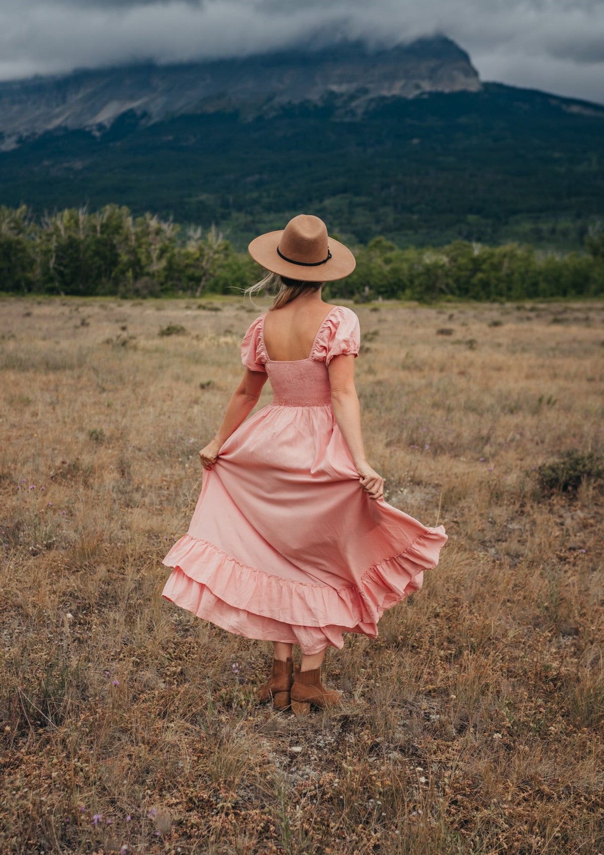 Rosy Pink Boho Dress
