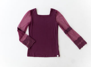 Lace Layering Shirt Bundle ~ Orchid and Peacock Blue