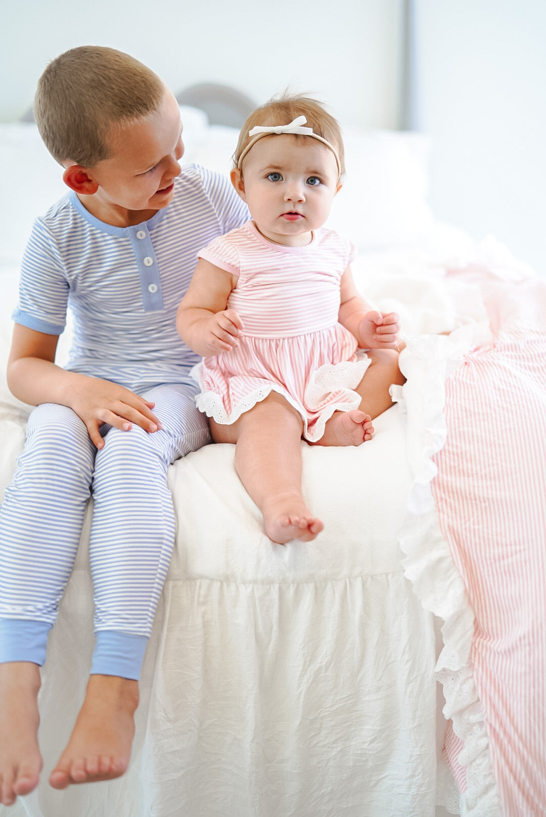 Playful Pink Stripe Comfort Set