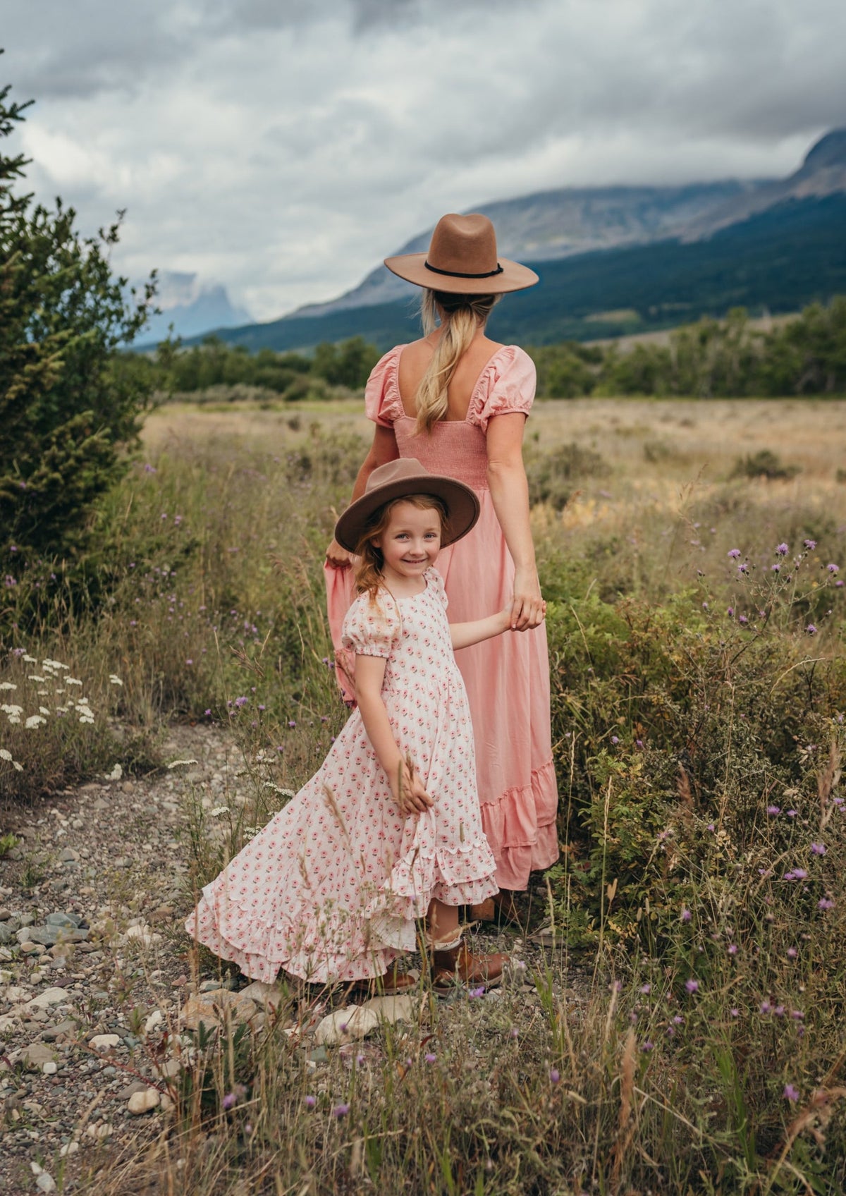 Rosy Pink Floral Maxi