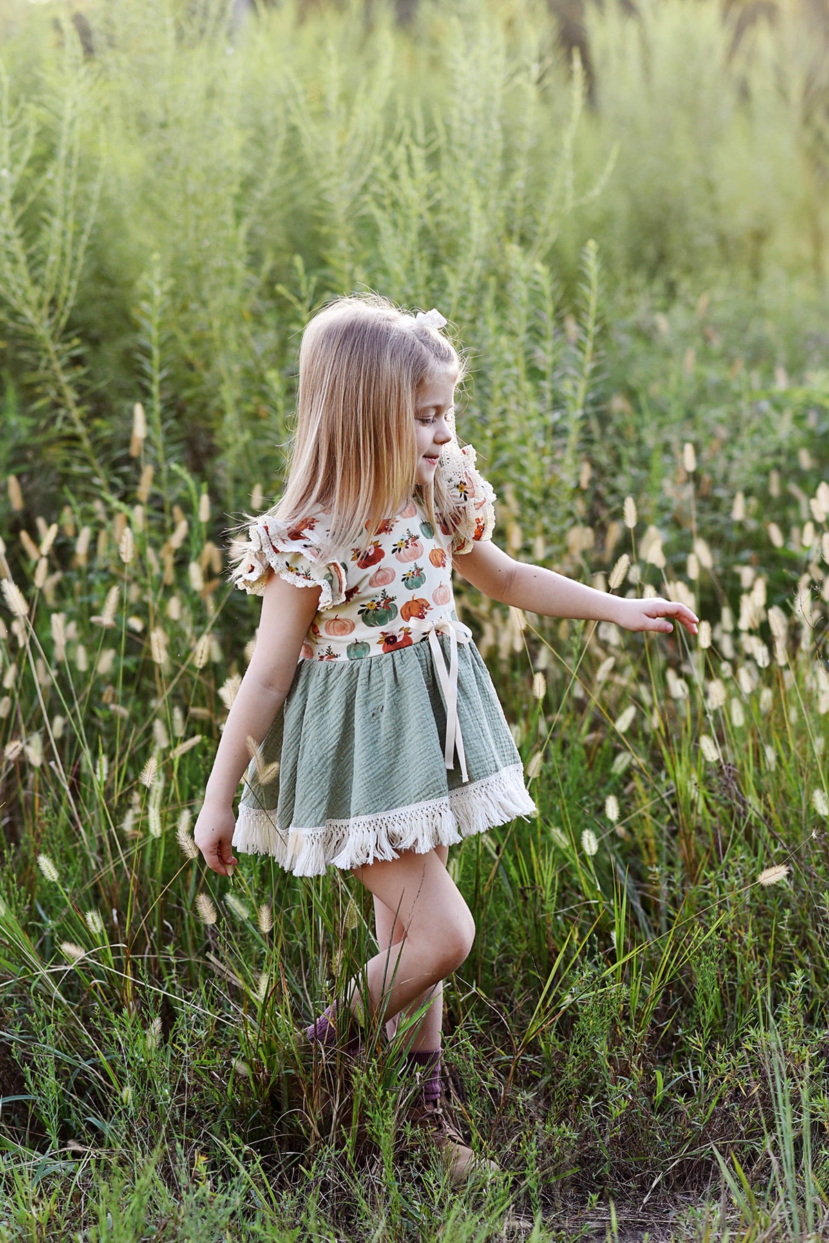 Pretty as a Pumpkin Vintage Tunic Set