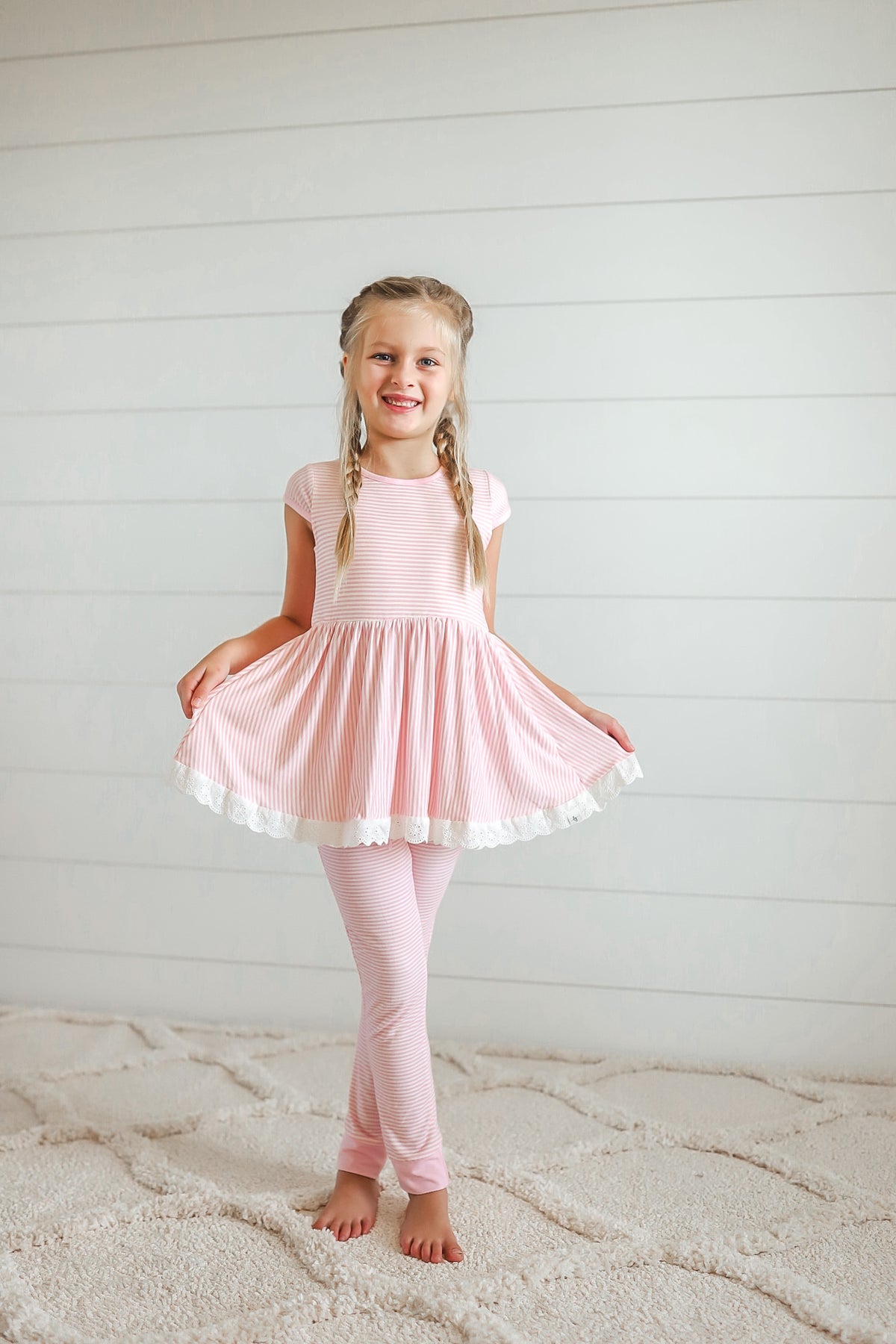 Playful Pink Stripe Comfort Set