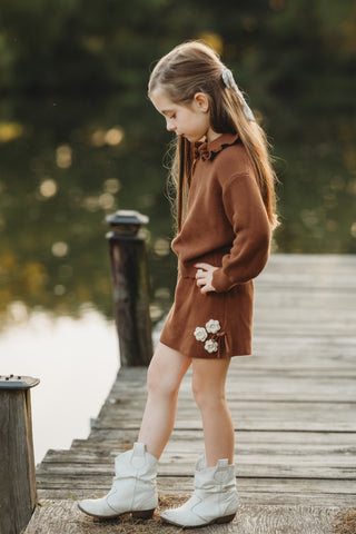Brown Sugar Collared Sweater