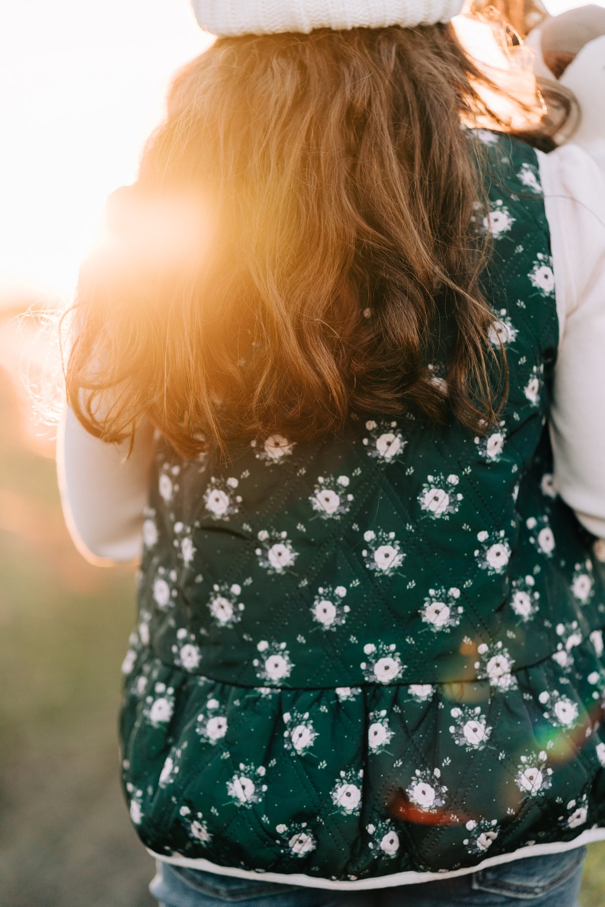 Emerald Frost Floral Vest