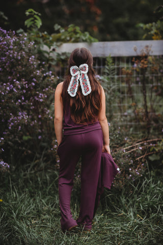 Ribbed Bamboo Plum Lounge Bundle