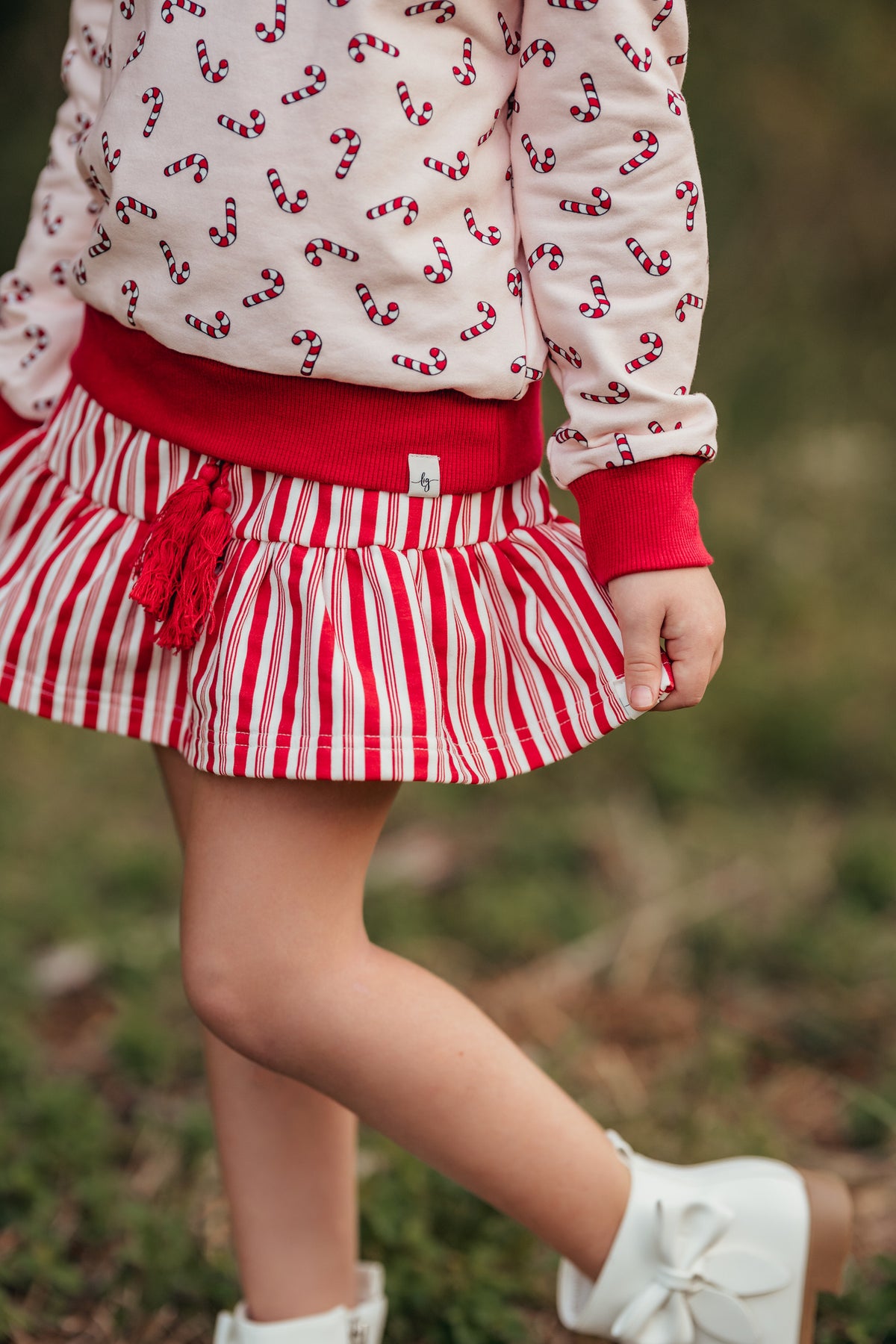 Candy Cane Delight Sweatshirt Set