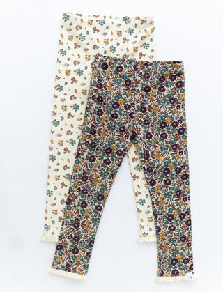 Fall Floral Legging Bundle ~ Gemstone Garden and Primrose