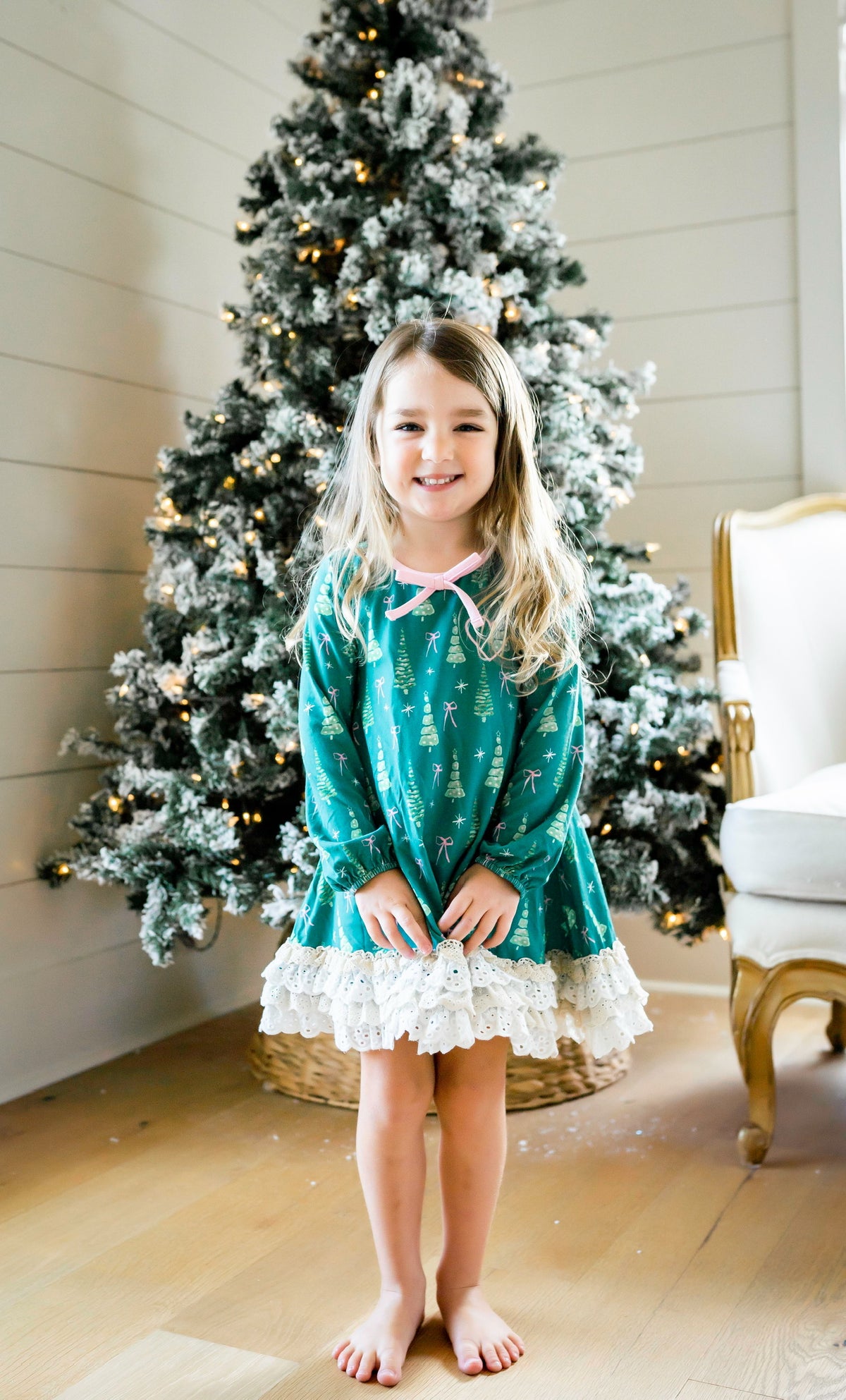 *PREORDER* Trim the Tree Gown and Bloomer Set