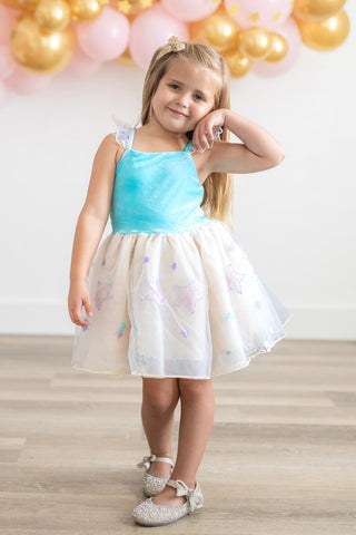 Birthday Dress & Bloomer Set ~ Blue