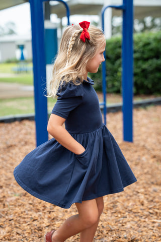 Prep School Dress Set ~ Navy