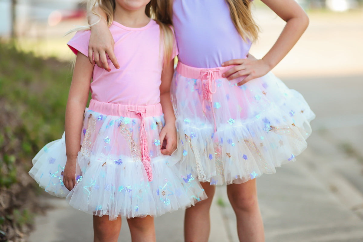 Pink Sparkle Skort