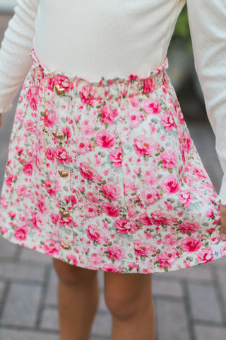 Prairie Rose Denim Skort