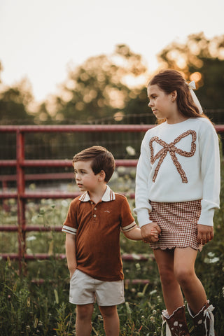 Boys Brown Sugar Bamboo Terry Polo