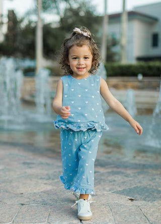 Candyland Denim Dolly Top