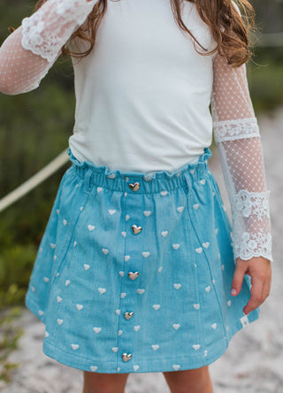 Candyland Denim Skort