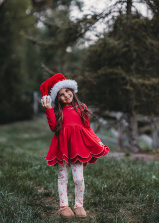 Merry and Bright Scallop Tunic Set