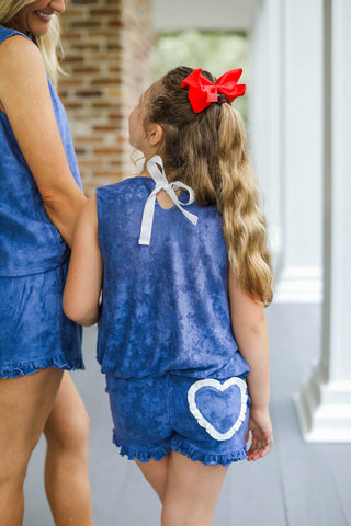 Lucy Bamboo Terry Set ~ Navy