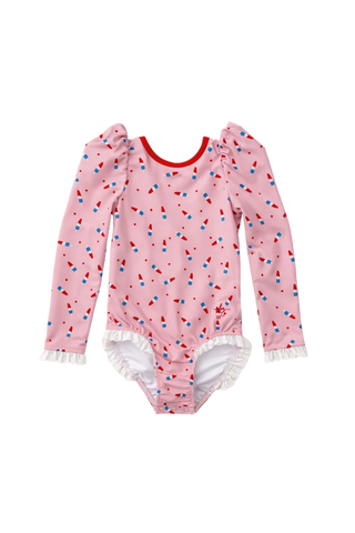 *PREORDER* Long Sleeve Rashguard - Pink Patriot Pop