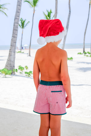 *PREORDER* Candy Cane Coast Swim Shorts