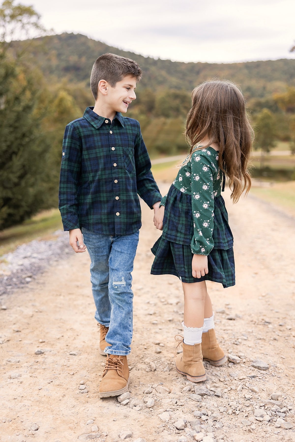 Emerald Frost Flannel Button-Up Shirt