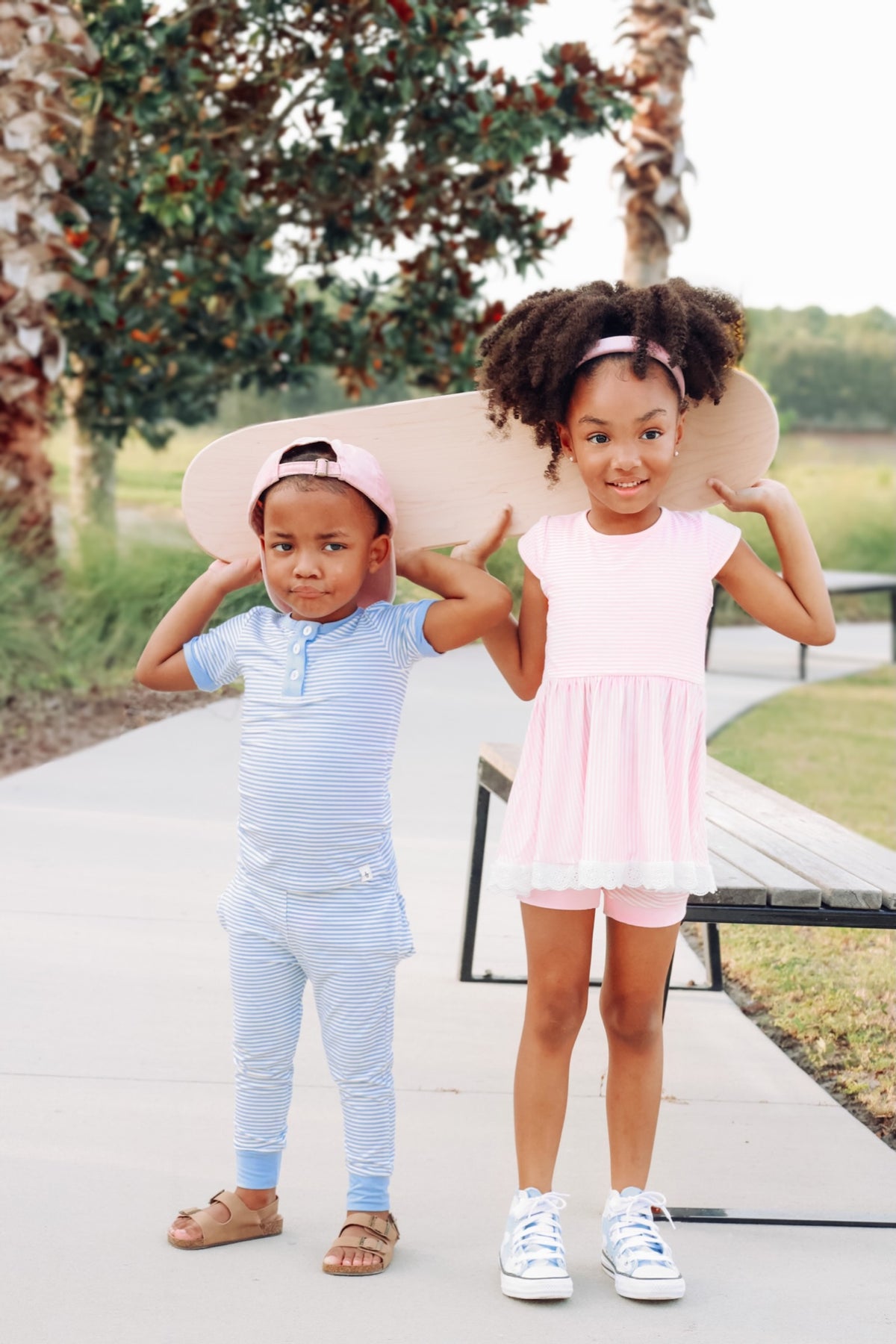 Playful Pink Stripe Comfort Set