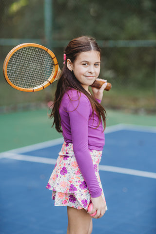 Girls' Wrap Top ~ Wildberry