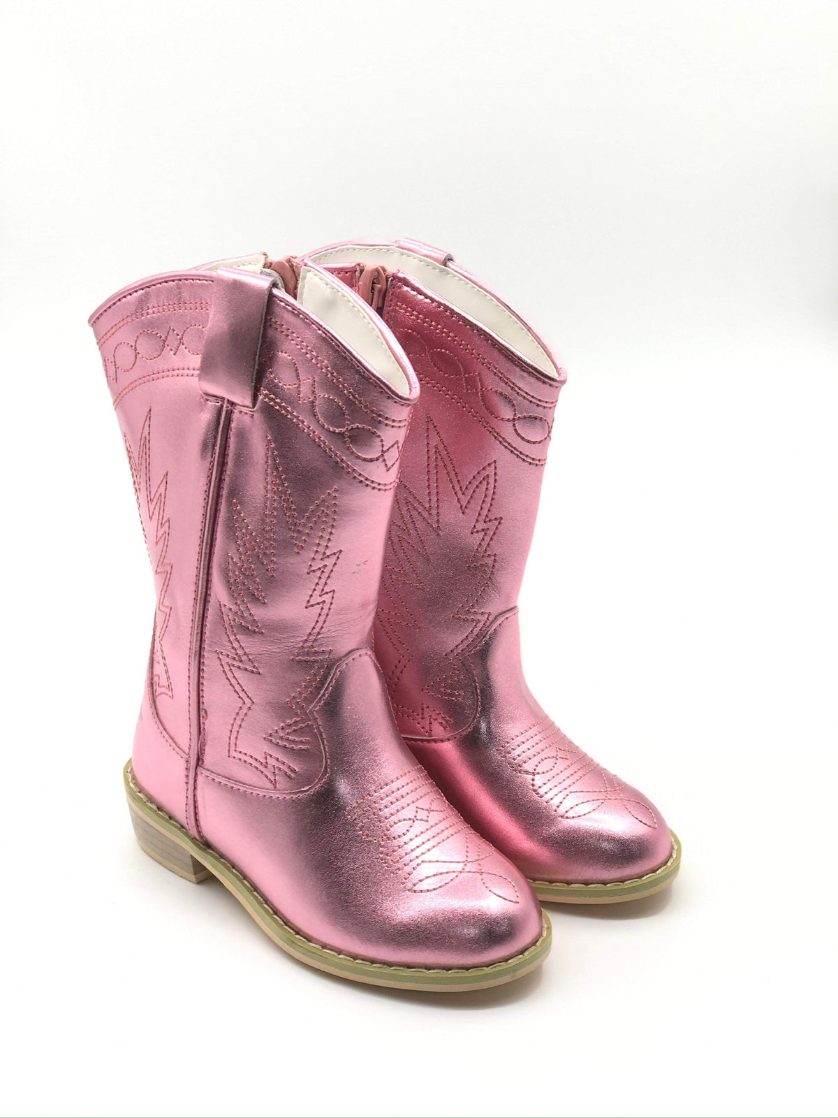 Pink Shimmer Cowgirl Boots