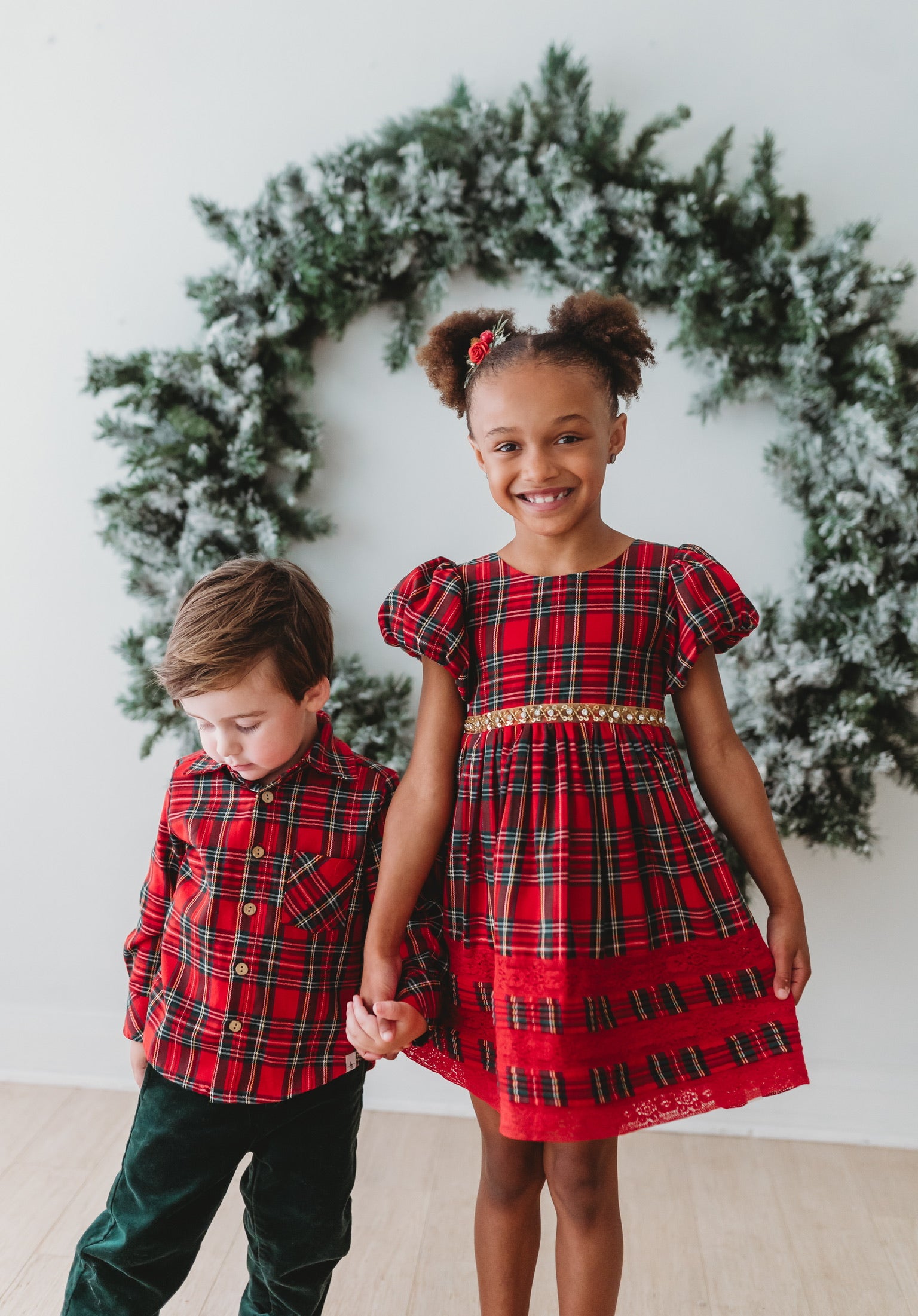 christmas tartan plaid dress Christmas Plaids Red Dress Purple Door Boutique