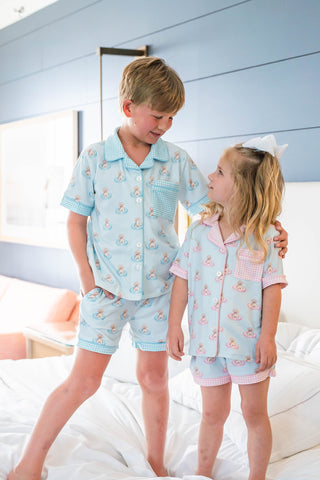 Blue Poolside Pups Comfort Set
