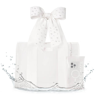 Ivory Pearl Bow Jelly Tote Bag