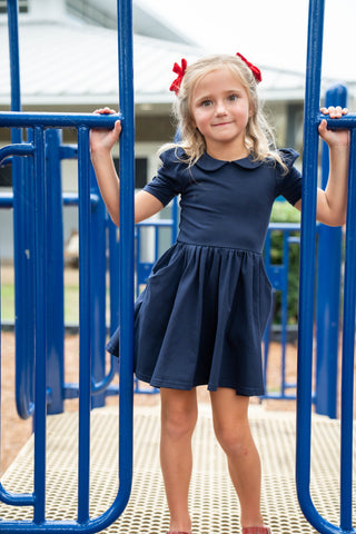 Prep School Dress Set ~ Navy