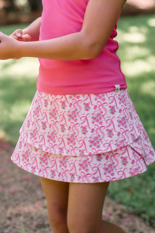 Poppy Skort ~ Bow Blossom (runs small, size up)