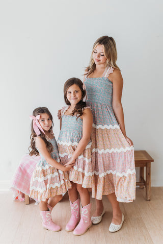 Summer Floral Smocked Dress