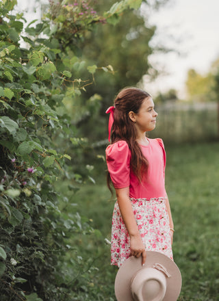 Prairie Rose Denim Skort
