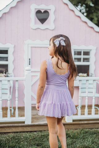 Purple Dot Culver Athletic Dress