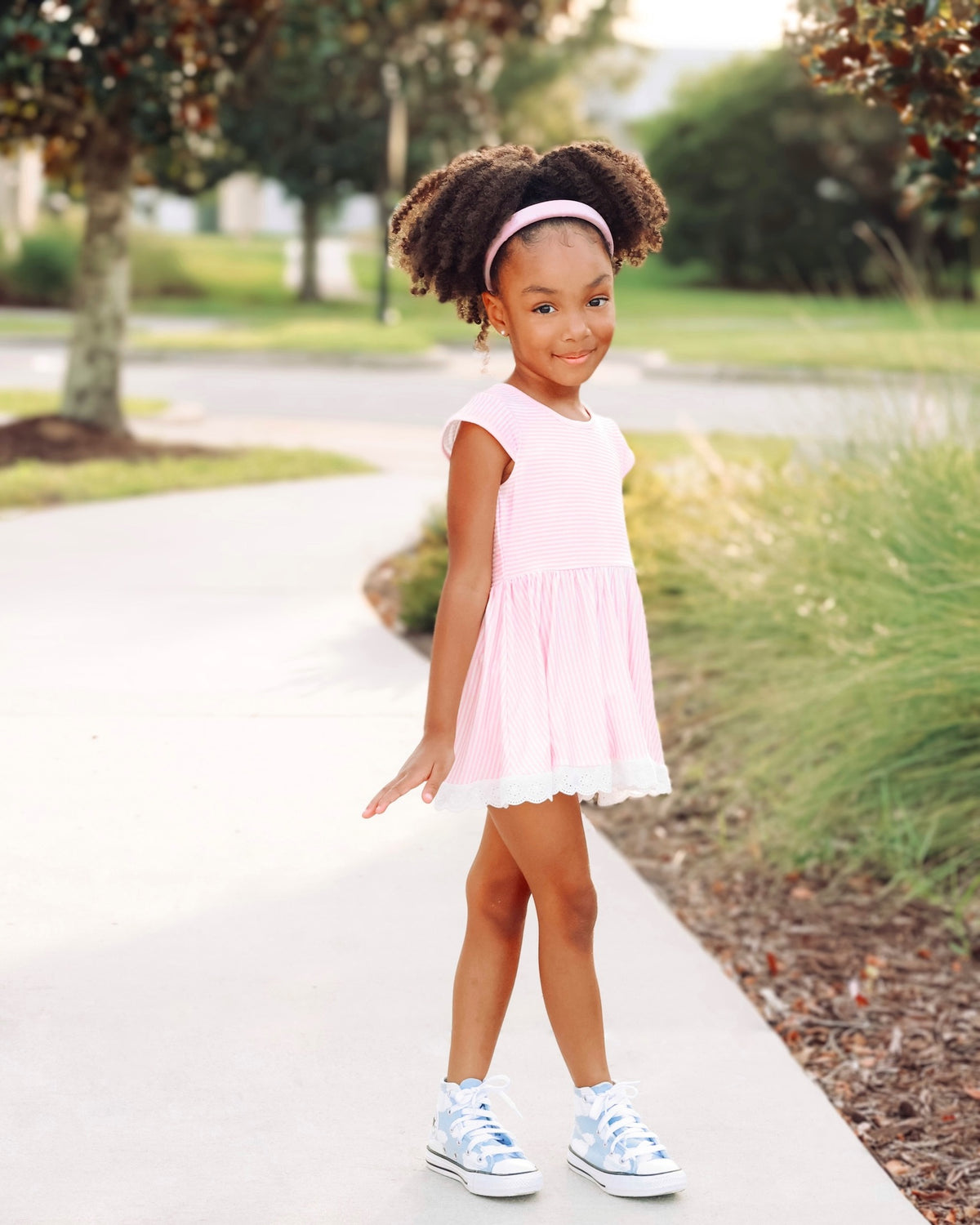 Playful Pink Stripe Comfort Set