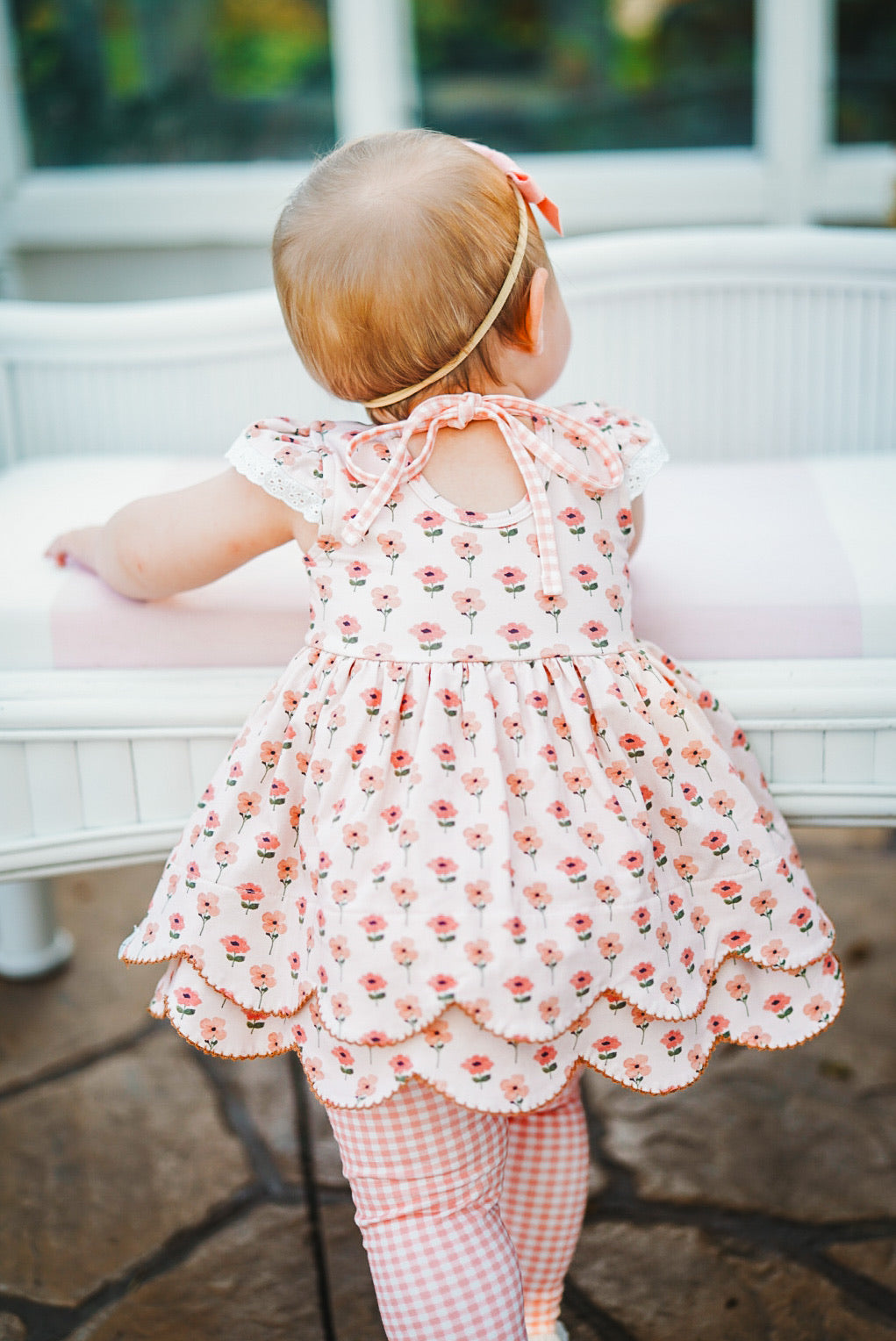 Rosy Pink Floral Tunic Set